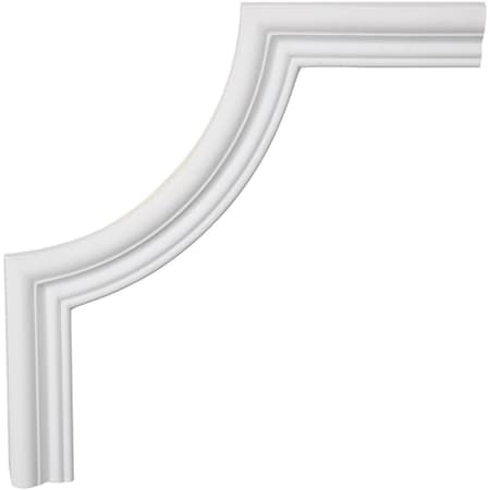 Ekena Millwork Panel Moulding Corner, Urethane, 12 in H, 12 in W, Factory Primed PML12X12SW